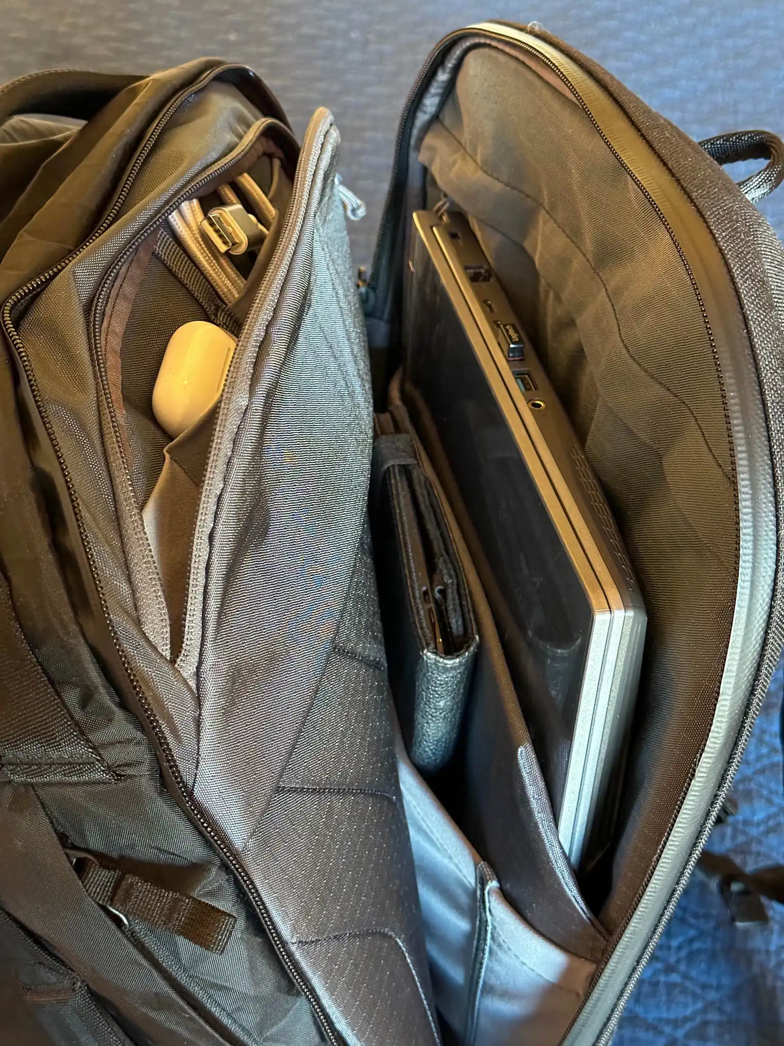 The laptop compartment on the Able Carry Max
