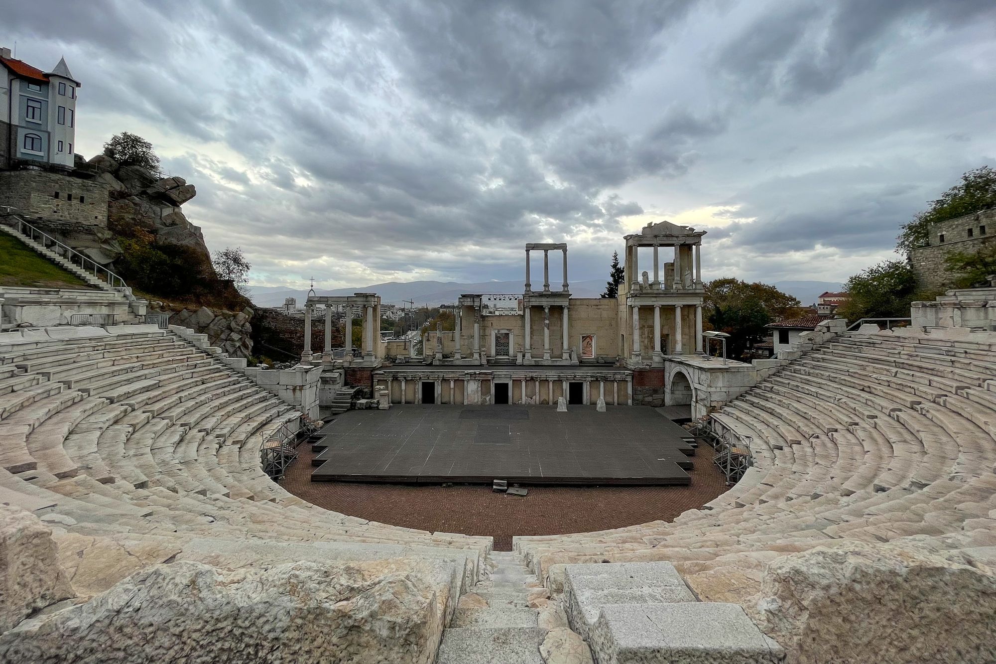 A view from the Roman Theater in Plovdiv, Bulgaria